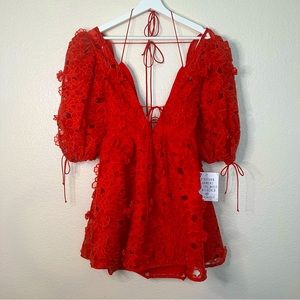 For Love and Lemons Leighton Dress - Red